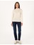 Kadın Ekru Slim Fit Basic Kazak 50315768-VR019 4