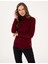 Kadın Vişne Slim Fit Basic Kazak 50315747-VR223 3