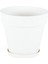 Elite Yalı Saksı Plastik Beyaz H:42,5cm-Çap:46,5cm 1 Adet 1