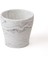 Elite Dekoratif Beton Saksı - Orkide Saksısı - Mermer Desenli - 13.4X12.7CM 2l 1 Adet 3