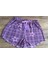 Kadın Ekoseli Fırfırlı Şort Pijama Altı 3