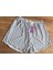 Kadın Çizgili Fırfırlı Şort Pijama Altı 3