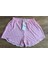 Kadın Çizgili Fırfırlı Şort Pijama Altı 3