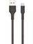 Populermarketim - Force CB431T Hasır Örgü ve Ekstra Güçlendirilmiş Silikon Başlıklı Type-C USB Hızlı Şarj ve Data Kablo 1