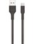 Populermarketim - Force CB431T Hasır Örgü ve Ekstra Güçlendirilmiş Silikon Başlıklı Type-C USB Hızlı Şarj ve Data Kablo 2