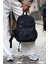 Unisex Suya Dayanıklı Kumaş Çok Gözlü Laptop Bölmeli Seyahat ve Okul Çantası 3