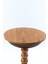 Mdf Üst Tablalı Yan Sehpa, Zigon Sehpa, Bronz Metal Gövde ve Ahşap Ayak – 60X40 cm 1