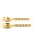 Rampur Çelik Salata Kaşık Seti 31X11X2 cm Gold 3