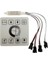 5-24 Volt Tek Renk Pixel Şerit LED Kontrol Duvar Tipi 4 Çıkışlı WS2811 1