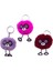 Peluş Ponpon Anahtarlık Baykuş ve Lemur Figürlü (2410124) (1 Adet) 4