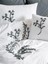 Cotton Box Brode Ranforce Çift Kişilik Nevresim Takımı Ivy Gri 2