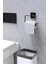 Siyah Fön Makinesi Askısı Havluluk Wc Tuvalet Kağıtlık Rulo Havluluk Şampuanlık Banyo Set 9 Lu 3