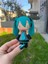 Hatsune Miku Örgü Desenli Pla Dekoratif Model (Boyalı Özel Tasarım) 8