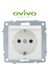 Beyaz Topraklı Kapaklı Priz Çerçevesiz Grano - Priz ve Anahtar Için Uyumlu Çerçeve 2