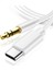 Trend iPhone 15/15 Plus/15 Pro/15 Pro Max/16/16 Plus/16 Pro/16 Pro Max ile Uyumlu Type-C To 3.5mm Jack Ses Kablosu Tak Çalıştır Bluetooth Gerektirmez Çevirici Dönüştürücü Ses Kablosu 1