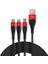 SL004 iPhone Lightning Type-C Micro USB 2.4A Şarj ve Data Kablosu 120CM 2