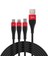 SL004 iPhone Lightning Type-C Micro USB 2.4A Şarj ve Data Kablosu 120CM 3