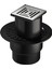 V-Flow Kare 5607321 Yalıtımlı Duş Kanalı, Alttan Çıkışlı, 10X10 Cm, Dk 800 Kapak, Parlak Krom 1