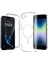 iPhone 16E Kılıf Zore M-safe Şarj Özellikli Şeffaf Kamera Çerçeveli Porto Kapak + Cam Ekran Koruyucu 1