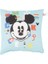 Mickey Funny Lisanslı Karakter BASKILI%100 Pamuk Kırlent, Çok Renkli, 40X40 cm 2