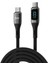100W 5A Qc4.0 Dijital LED Ekranlı E-Mark Çipli USB Pd Type-C Hızlı Şarj ve Data Kablosu 2 Metre 1
