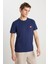 Regular Fit Small Logo Lacivert Erkek T-Shirt MW70MD3335 2