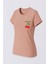 Kiraz Baskı Gül Kurusu Kadın T-Shirt Model 3 2