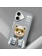 iPhone 16 Uyumlu 3D Gözlük Fermuar Ayıcık Detaylı Nakış İşlemeli Kabartmalı Cool Cute Kılıf 7