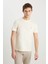 Regular Fit Small Logo Bej Erkek T-Shirt MW70MD3XME 1