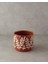 Home Leafy Stoneware Saksı Kahverengi 2