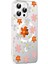 iPhone 14 Pro Max Magsafe Uyumlu Sert Kılıf – Şeffaf, Çiçek Desenli, Elmas Taşlı 1