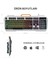 KB123 USB Kablolu Oyuncu Klavye - Rainbow Efektli, Mekanik Hisli Sessiz, Membran Gaming Türkçe Q Klavye Metalik Gri 3