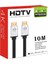 HDMI Kablo 4K Hdtv 2160P 18GBPS Premium Altın Kaplama Uç Yüksek Hızlı Aktarım Plasma LCD Pc Ses Ekipmanları (10 Metre) 1