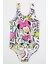 Şık Kız Çocuk Mayo Minnie Mouse Grafiti Desenli Rahat Hızlı Kuruyan Mayo Deniz Havuz Plaj Mayosu 3