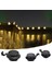 LED Solar Oluk Işığı Dunanar Işığı Günanenlik Çit Işığı Bahçe Aydınlatması Solar Bahçe LED Aydınlatma LED Işık Bahçe Işığı Güneş Enerjili Yol Aydınlatma Işığı Işık Sensörlü, Robeve, Siyah 1