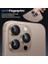 Apple iPhone 16 Pro ve Apple iPhone 16 Pro Max Kamera Camı Lens Koruyucu Halka Set - Çöl Titanyum 2