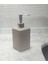 Sıvı Sabunluk Bej Modern 7X7X17CM 300ML Banyo Seti 1