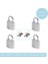 Lock Küçük Asma Kilitler [4'lü Set] [aynı Kilit? End] 9120EURQNOP — Sırt Çantaları, Bavul, Bilgisayar Çantaları ve Daha Fazlası Için Ideal 2