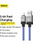 Coolplay Serisi Hızlı Şarj Kablosu USB To Ip 2.4A, 1m, Mavi 2