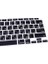 Rusça Klavye Koruyucu Macbook Air M1 13 Inç 2020 (Touchıd'li Air) A2337 A2179 Us Enter ile Uyumlu Siyah 3