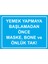 Yemek Yapmaya Başlamadan Önce Maske, Bone ve Önlük Tak! Uyarı Levhası Etiket 25X35 cm 1