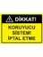 Dikkat! Koruyucu Sistem! Iptal Etme Uyarı Levhası Etiket 25X35 cm 1