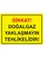 Dikkat! Doğalgaz Yaklaşmayın Tehlikelidir! Uyarı Levhası Etiket 25X35 cm 1