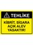 Tehlike Kibrit, Sigara Açık Alev Yasaktır! Uyarı Levhası Dekota 25X35 cm 1
