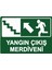 Yangın Çıkış Merdiveni Uyarı Levhası Etiket 25X35 cm 1