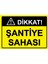 Dikkat! Şantiye Sahası Uyarı Levhası Dekota 50X70 cm 1