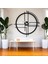 45 cm Siyah Çelik Duvar Saati – Sessiz Quartz Mekanizma, Paslanmaz ve Dayanıklı Tasarım 1