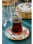 12 Parça Flore Gold 6 Kişilik Çay Bardağı Takımı 6 Lı Çay Seti 6