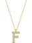 Hsyn 925 Ayar Gold F Harfi Kadın Kolye (T6612) (8585) Akdenizpos Yeni 1