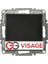 Visage Ambiance Metalik Siyah Tekli Anahtar Çerçevesiz - Priz ve Anahtar Için Uyumlu Çerçeve 1